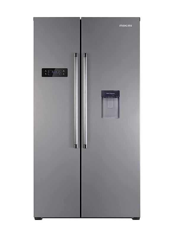 

Nikai 800L Side By Side Door Refrigerator, NRF800SBSD, Stainless Steel