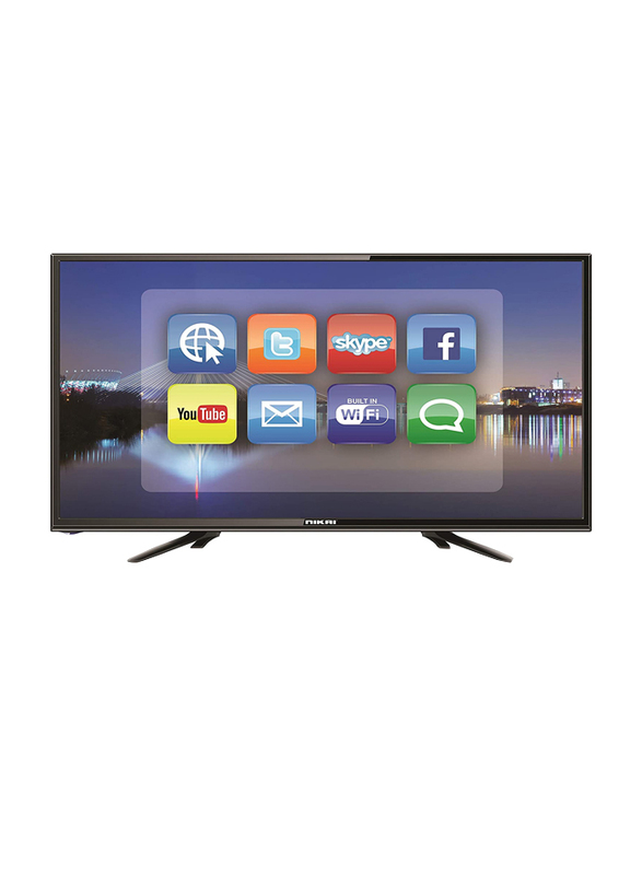 Nikai 50-Inch Full HD Smart LED TV, NTV5000SLED4, Black