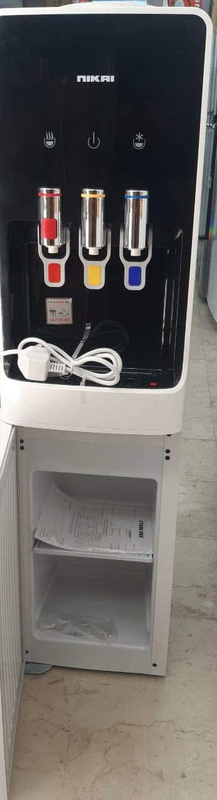

Nikai Top Load Water Dispenser 3 Tap with Mini Bottom Fridge, NWD1400C, White