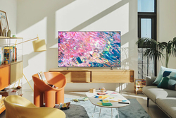 Samsung 75-Inch Q60B 2022 4K QLED Smart TV with 2 Speakers, QA75Q60BAUXZN, Black