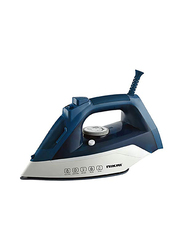 Nikai Stem Iron Non-Stick Teflon Soleplate, 2200W, NSI888TS, Navy Blue/White