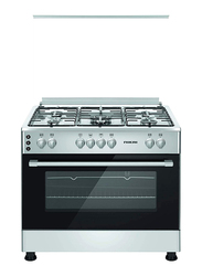 Nikai 5-Burners Gas Cooker, U9066FSSPTN10, Silver