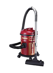 Nikai Drum Vacuum Cleaner, 17L, 1600W, NVC950, Red/Black
