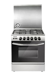 Nikai 4-Burners Stainless Steel Gas Cooker, U6068FSE1, Silver