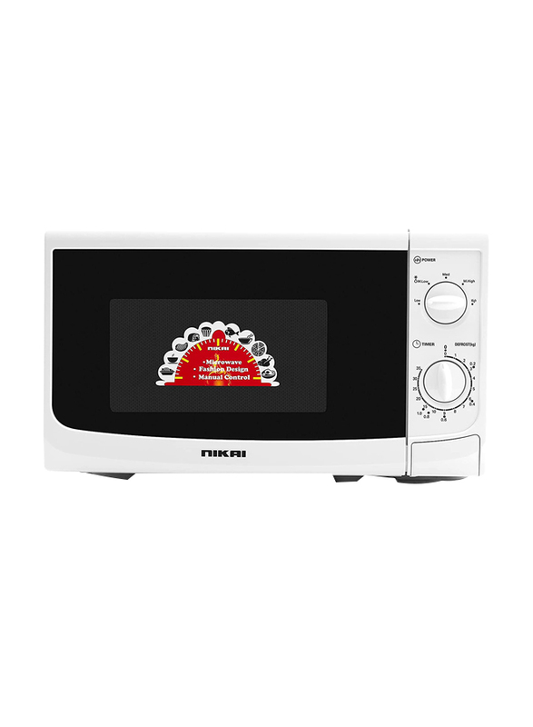 

Nikai 20L Electric Microwave Oven with Defrosting Function, 700W, NMO515N9A, White