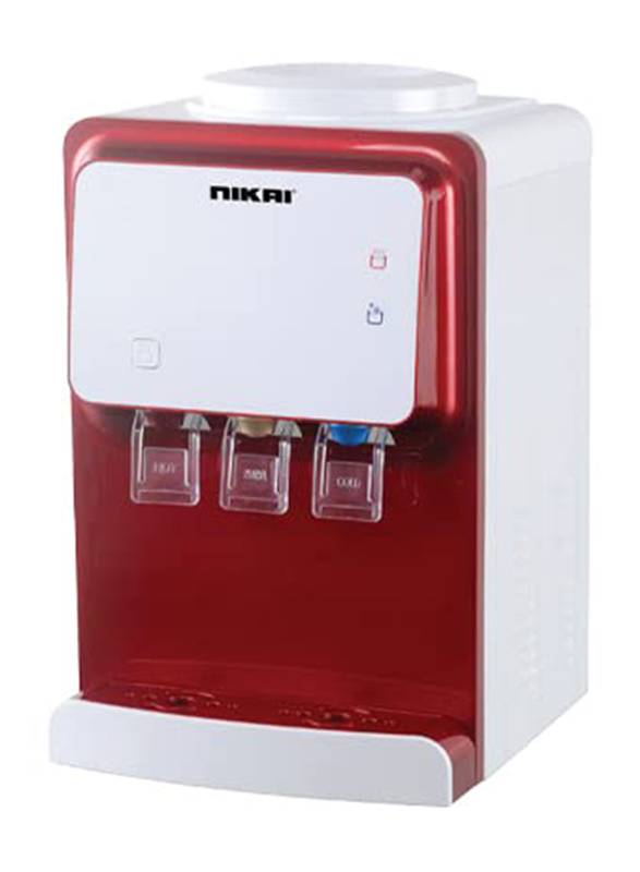 

Nikai 3-Tap Water Dispenser, 550W, NWD1900T, White/Red