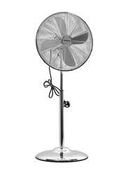 Nikai Pedestal Fan 4 Metal Blades with Full Metal Body, 60W, 16-inch, NPF169CMX, Silver