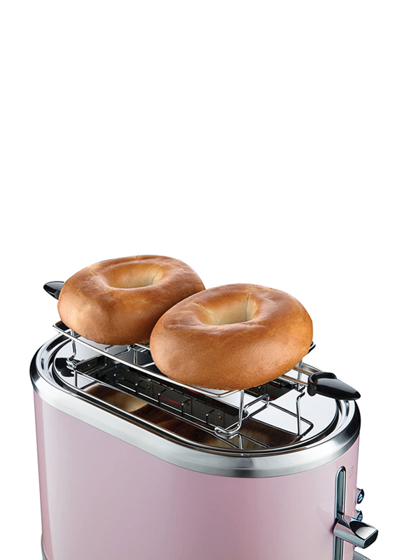 Russell Hobbs 2 Slices Bubble Toaster, Soft Pink