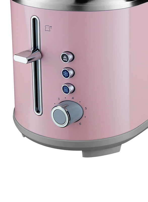Russell Hobbs 2 Slices Bubble Toaster, Soft Pink
