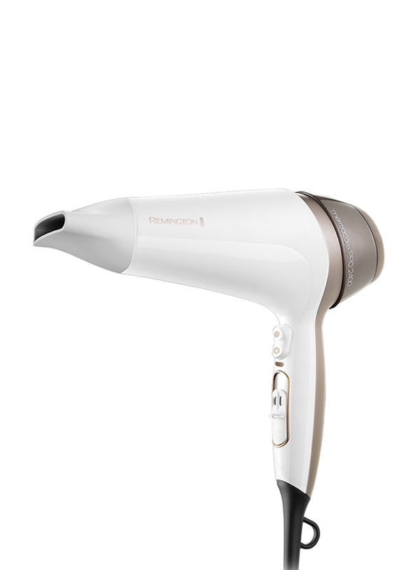 

Remington Thermacare Pro 2400 Hair Dryer, 2400W, D5720, White/Brown