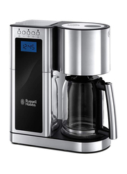 Russell Hobbs Elegance Coffee Maker, 1600W, Silver/Black
