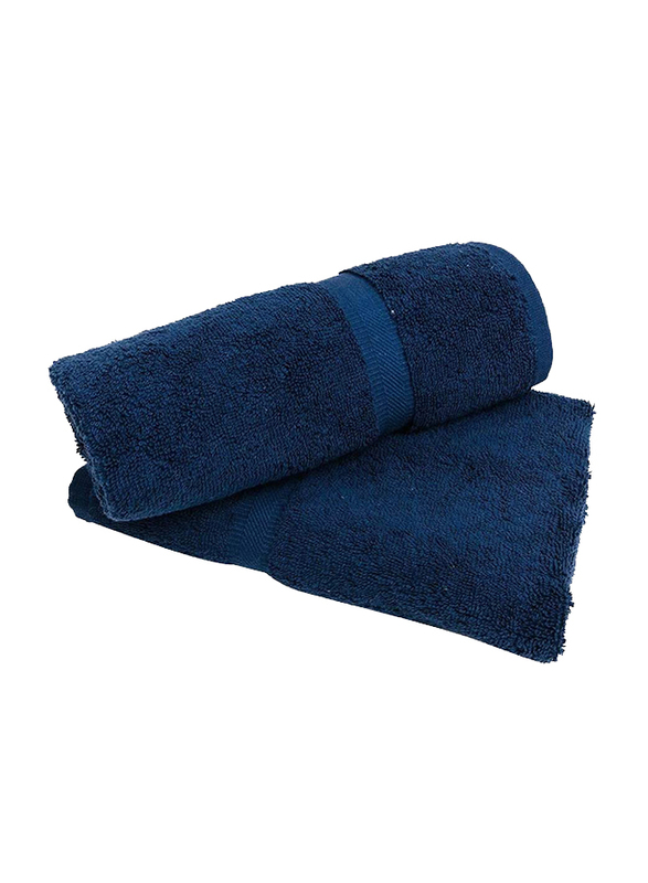 

Hand Towel 40x75cm - Dark Blue - 100% Cotton - BYFT Camellia - Pack of 2