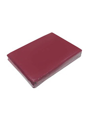 BYFT Orchard 100% Cotton Lightweight Flat Bed Sheet, Single, Maroon