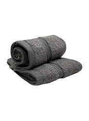 BYFT 2-Piece Home Essential Hand Towel Set, 40 x 70cm, Charcoal Black