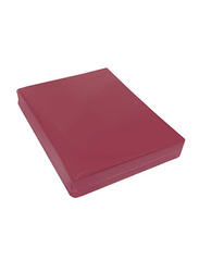 BYFT Orchard 100% Cotton Lightweight Flat Bed Sheet, Twin, Maroon