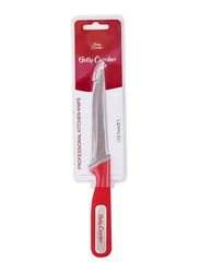 Betty Crocker 5-inch Stainless Steel Kitchen Knife, Red