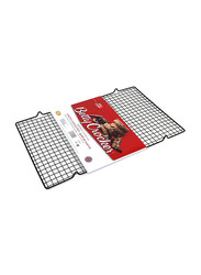 Betty Crocker 42cm Carbon Steel Rectangular Cooling Rack, BC1047, Black