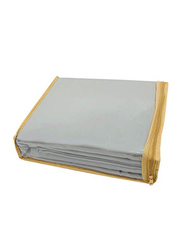 BYFT Orchard 100% Cotton Bedlinen Set, 1 Flat Bed Sheet + 1 Pillow Case + 1 Duvet Cover, Single, Grey