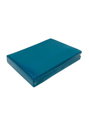 BYFT Orchard 100% Cotton Lightweight Flat Bed Sheet, Single, Sky Blue