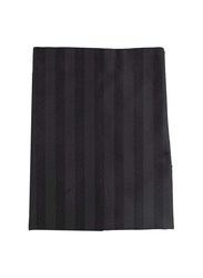 BYFT Tulip Satin Stripe Pillow Cover, 300 Thread Count, Charcoal