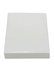 BYFT Orchard 100% Cotton Lightweight Fitted Bed Sheet, Queen, White