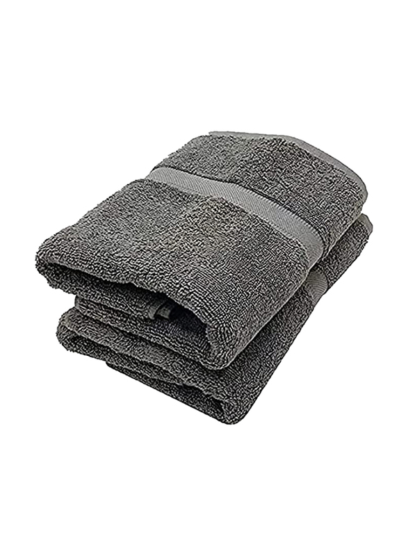 

Hand Towel 40x75cm - Grey - 100% Cotton - BYFT Camellia - Pack of 2
