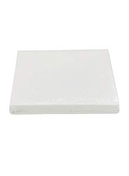 BYFT Orchard 100% Cotton Lightweight Fitted Bed Sheet, Single, White