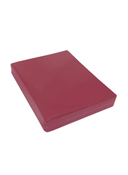 BYFT Orchard 100% Cotton Flat Bed Sheet, Queen, Maroon