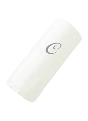 BYFT 100% Cotton Embroidered Letter C Hand Towel, 50 x 80cm, White/Silver