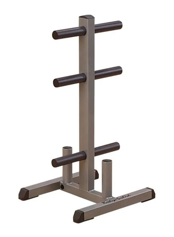 Body Solid Gym Equipments Bar Rack, Silver/Black