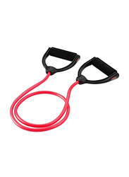 York Fitness Level 1 Resistance Tube Firm Grip Handle, Black/Pink