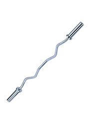 BDHY005 Olympic Curl Bars, 47-inch, Chrome Silver