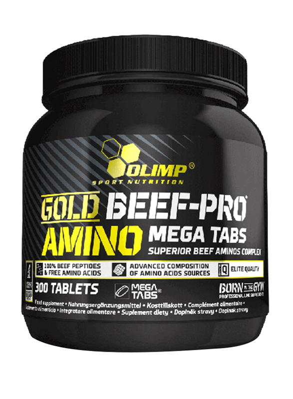 

Olimp Gold Beef-Pro Amino Mega Tabs, 300 Tablets, Regular