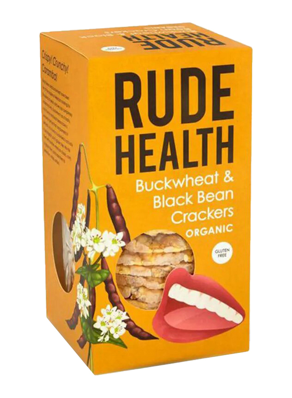 

Rude Health Organic Buckwheat & Black Bean Crackers, 120g