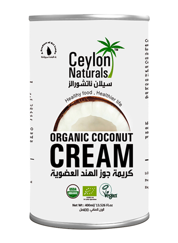 

Ceylon Organic Coconut Cream with 17% Fat, 400ml