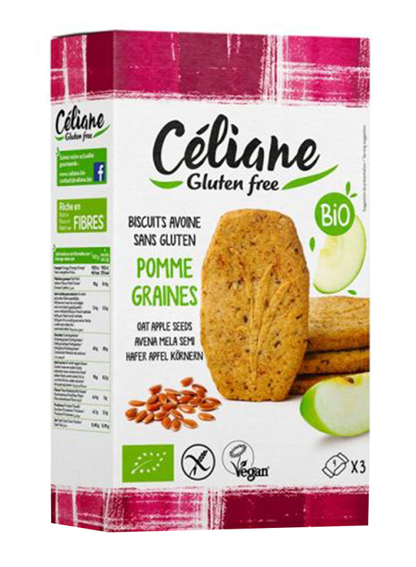 

Celiane Organic Gluten Free Oat Apple Seeds Biscuits, 140g