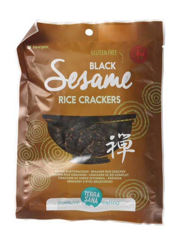 

Terrasana Gluten Free Black Sesame Rice Crackers, 60g