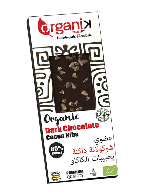 

Organik Dark Cocoa Nibs 85% Chocolate, 50g