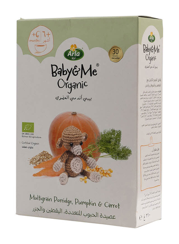 

Arla Baby & Me Pumpkin & Carrot Mltigrain Porridg, 210g