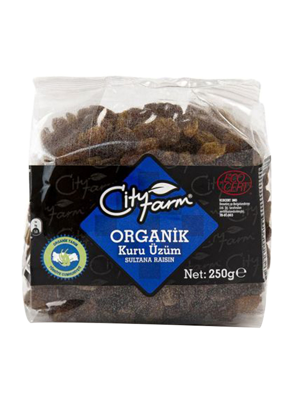 

City Farm Organic Sultana Raisins, 250g