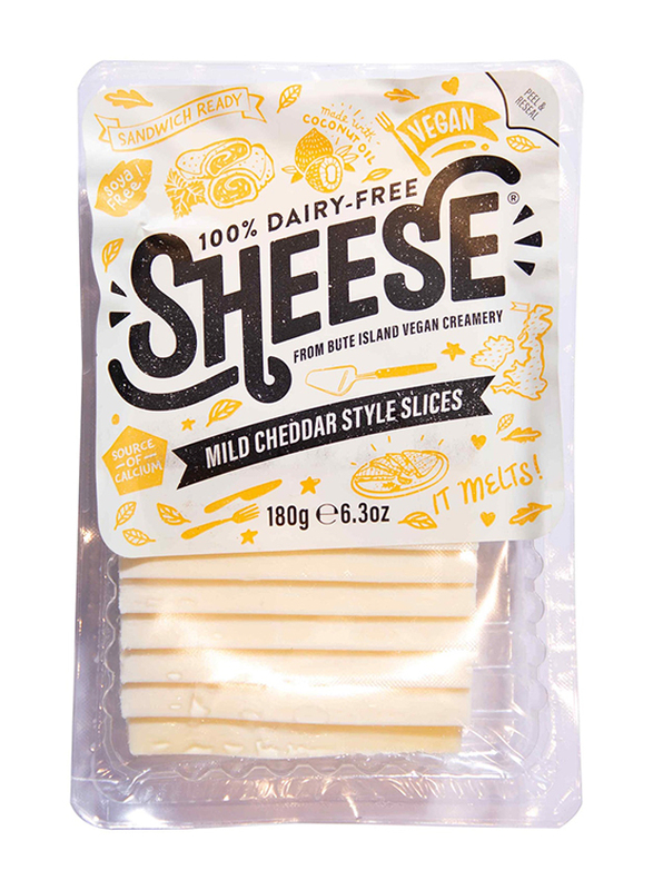 

Sheese Organic Bute Mild Cheddar Slices, 180g