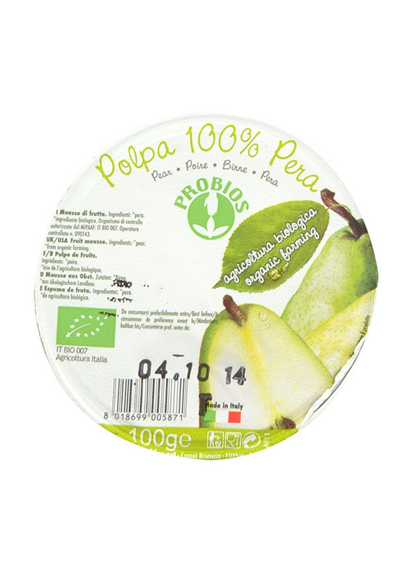 

Probios Organic Pear Mousse for Babies, 100g