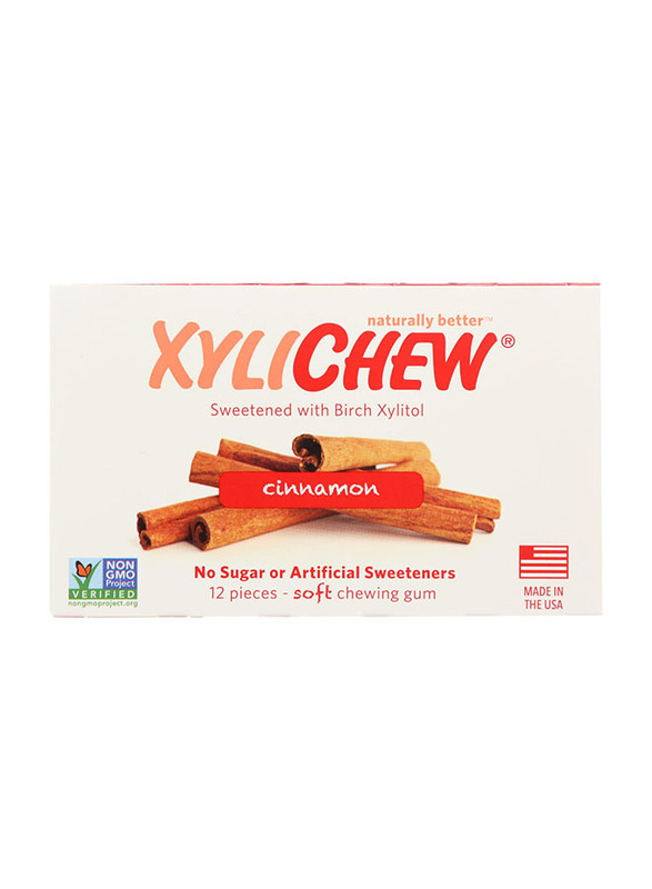 

Xylichew Organic Cinnamon Chewing Gum, 12g