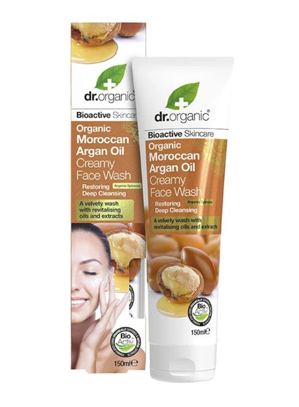 

Dr.Organic Moroccan Argan Oil Creamy Face Wash, 150ml