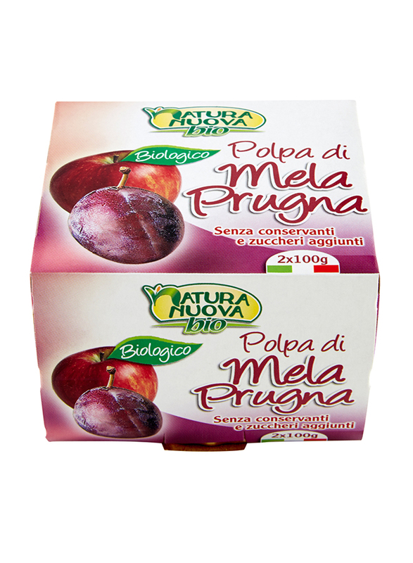 

Natura Nuova Organic Apple & Plum Baby Puree, 2 Piece x 100g