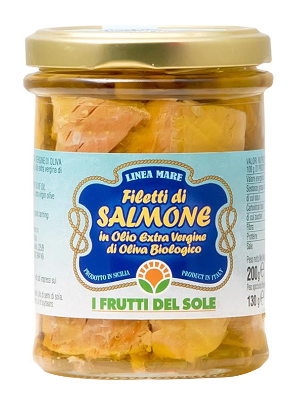 

I Frutti Del Sole Salmon Fillets Evo Oil, 200g