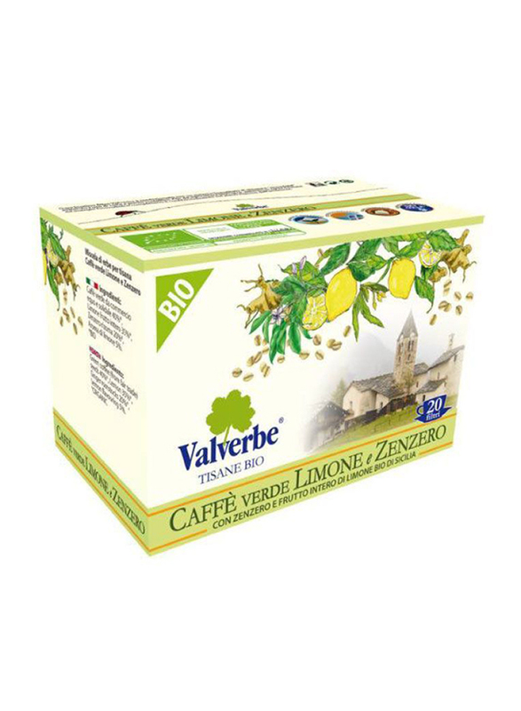 

Valverbe Organic Green Coffee Lemon & Ginger Tea, 30g