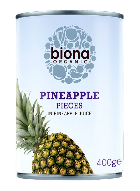 

Biona Organic Pineapple Pieces in Juice, 400g
