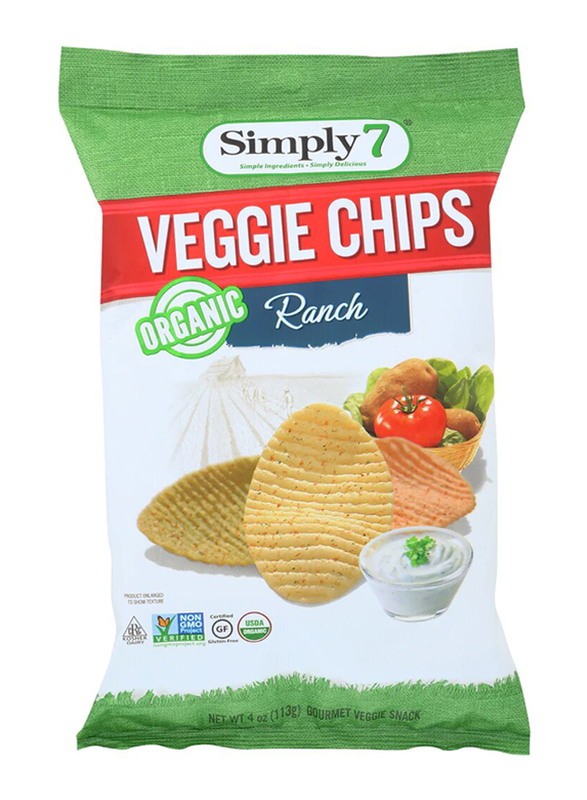 

Simply 7 Organic Veggie Ranch Chips, 99g