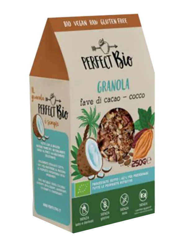 

Perfect Bio Organic Cacao Beans & Coconut Granola, 250g